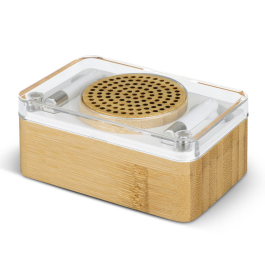 Bamboo Wireless Speaker Earbud Sets Natural